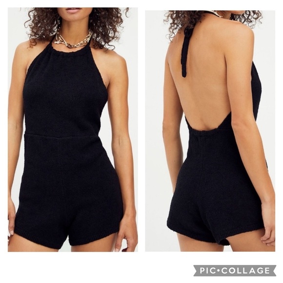 Free People Pants - Free  People Mina Sweater Romper size Large NWT